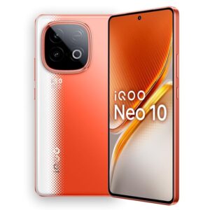 iQOO Neo 10 (Inferno Red, 8GB RAM, 256GB Storage) | Snapdragon 8s Gen 4 Processor & SuperComputing Chip Q1 | 7000 mAh Battery | Segment’s Highest 144 FPS Gaming Smartphone (Copy)